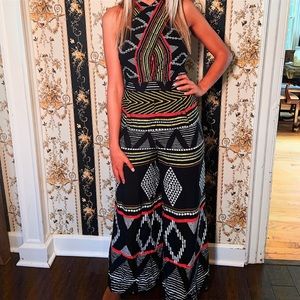 Anthropology Tribal Pantsuit Size 4